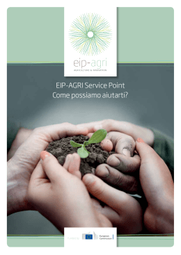 EIP-AGRI Service Point Come possiamo aiutarti?