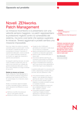 Novell® ZENworks® Patch Management