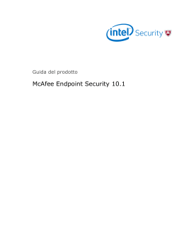 McAfee Endpoint Security 10.1 Guida del prodotto