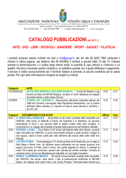 CATALOGO PUBBLICAZIONI(ed. 2011.1)