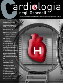 Cardiologia negli Ospedali n° 203 - Gennaio/Febbraio 2015