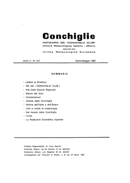GonGhiglie - Società Italiana di Malacologia