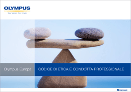 CODICE DI ETICA E CONDOTTA PROFESSIONALE Olympus Europa
