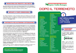 Depliant informativo - Regione Emilia Romagna