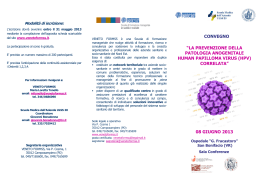 Prev. patol. HPV correlata - 8-6-2013 (brochure)