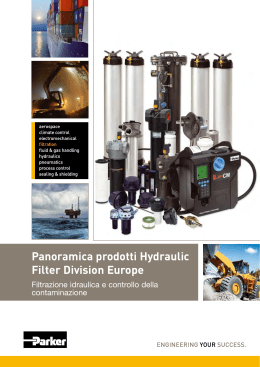 Panoramica prodotti Hydraulic Filter Division Europe