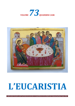 l`eucaristia - Centro di Apostolato e di Spiritualità Redentorista