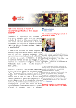 Newsletter Caritas n. 21/2014