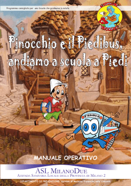Pinocchio e il Piedibus, andiamo a scuola a Piedi