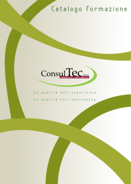 brochure formazione consultec