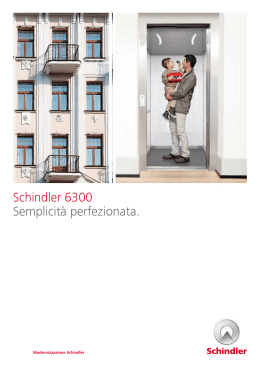 Schindler 6300 Semplicitàperfezionata