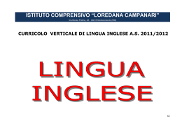 Lingua inglese - Istituto Comprensivo Loredana Campanari