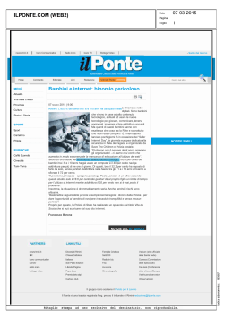 Ilponte.com – Bambini e internet binomio pericoloso