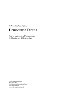 Democrazia Diretta - Initiative für mehr Demokratie