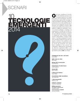 10 tecnologie emergenti 2014