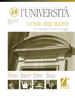 maggio/giugno 2006 - Università degli Studi di Perugia