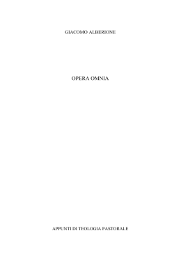 Presentazione - Opera Omnia