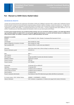 Warrant su SMI® (Swiss Market Index)