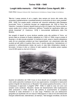 Torino 1938 – 1945 Luoghi della memoria