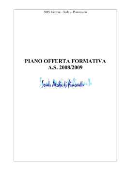 piano offerta formativa as 2008/2009