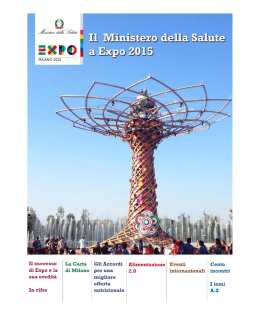 Ministero della Salute a Expo 2015
