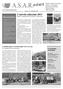 L`attività editoriale 2013