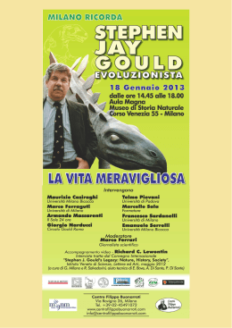 Stephen Jay Gould, LA VITA MERAVIGLIOSA