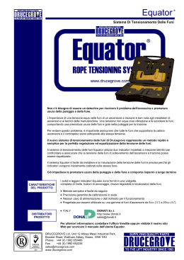 Equator® Sistema di tensionamento funi opuscolo del