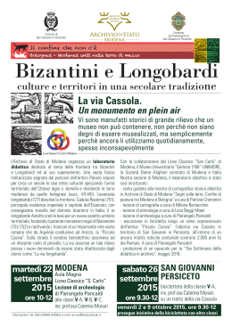 fr. locandina allegata - Archivio di Stato di Modena