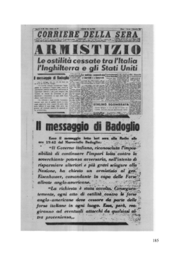 L`Armistizio è staio firmato - Storia e Memoria di Bologna