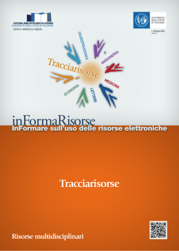Tracciarisorse - Università degli Studi di Palermo