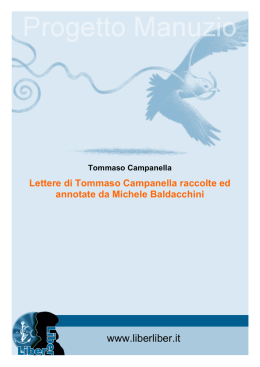 Lettere di Tommaso Campanella raccolte ed
