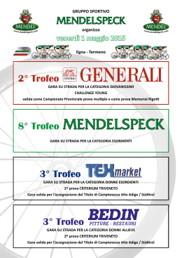 bedin mendelspeck - gruppo sportivo Mendelspeck