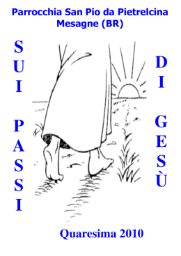 Quaresima 2010 - Parrocchia San Pio