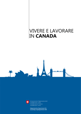 Dossier: Vivere e lavorare in Canada