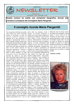 newsletter - AMATIm Associazione MAlati TIroidei Marche