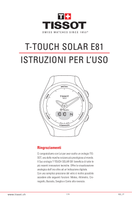 TISSOT T-Touch SOLAR - PALMA GIOIELLI Roma