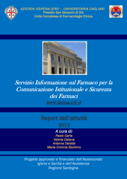 Report SIF 2012 - Servizio di informazione sul farmaco