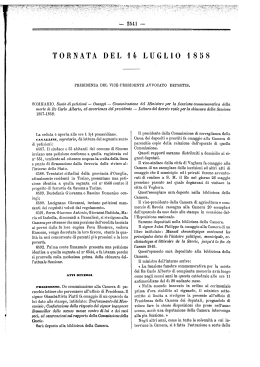 TORNATA DEL 14 LUGLIO 1858