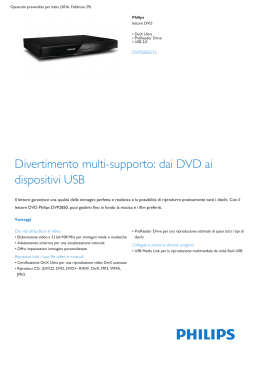 Product Leaflet: Lettore DVD con DivX Ultra ProReader