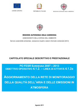 Capitolato [file] - Regione Autonoma della Sardegna