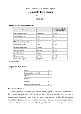 Documento del 15 maggio - Liceo Scientifico "LB Alberti"
