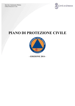 piano comunale di protezione civile