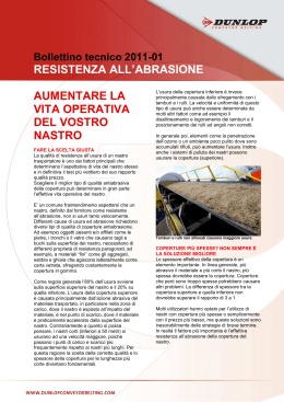 Tech bulletin Resistenza Abrasione IT