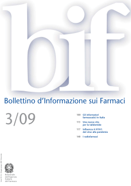 Bif - AIFA Agenzia Italiana del Farmaco