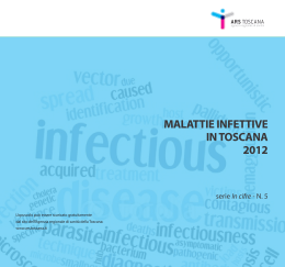MALATTIE INFETTIVE IN TOSCANA 2012