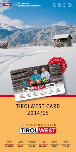 TIROLWEST CARD 2014/15