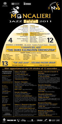 Locandina Moncalieri Jazz 2011 ()