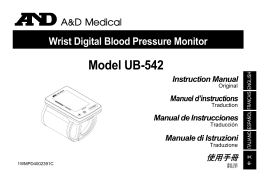 Model UB-542 - A&D Company Ltd