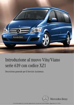 Introduzione al nuovo Vito/Viano serie 639 con codice XZ1